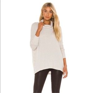 Free People Juicy Long Sleeve in Size Small Color Stone Cold